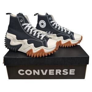 Converse Run Star Motion CX Platform High Top Black White Gum Sneaker M9 W10.5